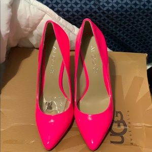 Aldo hot pink heels worn once